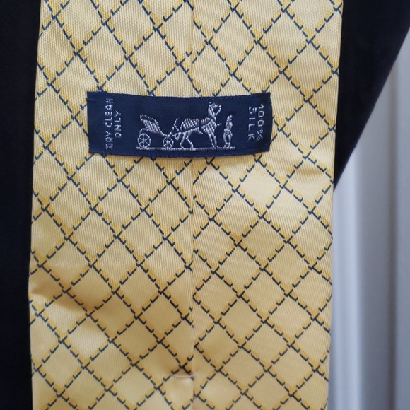 100% Auth HERMES TIE Silk Necktie Mens CLA… - Picture 3 of 5